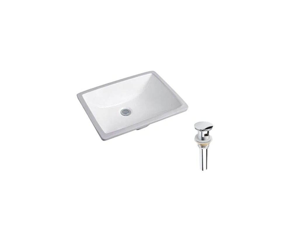 DROP Bath and Kitchen DR091192 Undermount Bathroom Sink Set