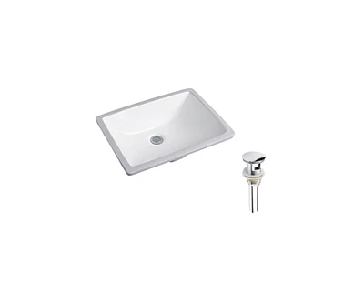 DROP Bath and Kitchen DR091192 Undermount Bathroom Sink Set