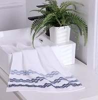 Ensemble de serviettes de luxe Chaps, paquet de 2, bleu marine, 16" x 24"