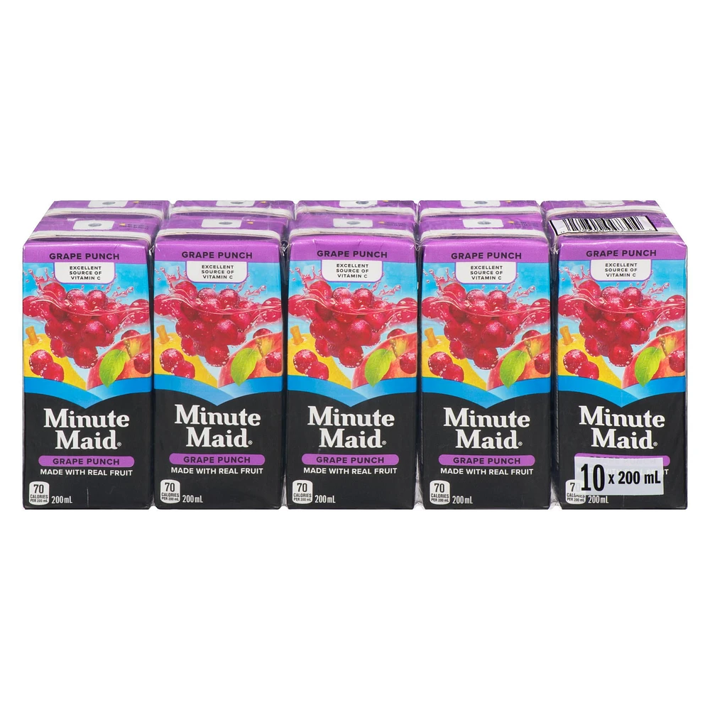 Minute Maid Grape Punch 200mL carton 10 pack, 200 x mL