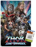 Marvel Thor: Love and Thunder - Amazing Wall Poster, 22.375" x 34" Framed