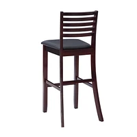 Tabouret de bar à dossier style échelle Moore