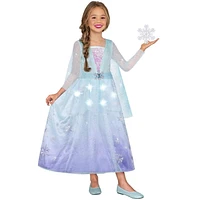 Princesse des Neiges Lumineuse Costume Pour Fille