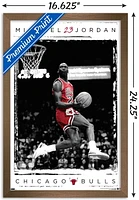 Michael Jordan - Dunk Wall Poster, 14.725" x 22.375" Framed