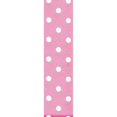 Ruban Grosgrain à pois Offray 39 mm
