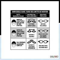 Lunettes de Natation Adulte Dolfino Merlin Turquoise Lunettes adultes