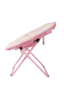 Enfants fauteuil lune en peluche Siège moelleux avec tissu multicolore en peluche