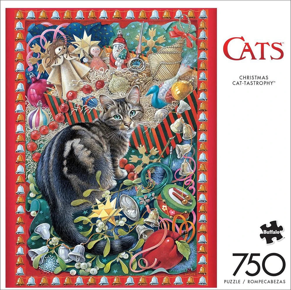 Buffalo Games - Le puzzle Cats - Christmas Cat-tastrophy - en 750 pièces