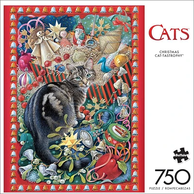 Buffalo Games - Le puzzle Cats - Christmas Cat-tastrophy - en 750 pièces