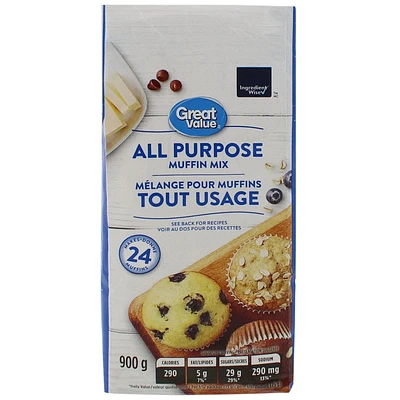 Mélange à muffins tout usage Great Value 900g