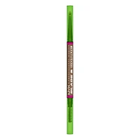 NYX Professional Makeup Blade & Shade, Dual Edged Brow Pencil, 16 hour wear