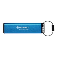 Kingston Ironkey Keypad 200 USB-C 256GB Encrypted Flash Drive | OS Independent | FIPS 140-3 Level 3 | XTS-AES 256-bit | BadUSB and Brute Force Protection | Multi-Pin Option | IKKP200C/256GB