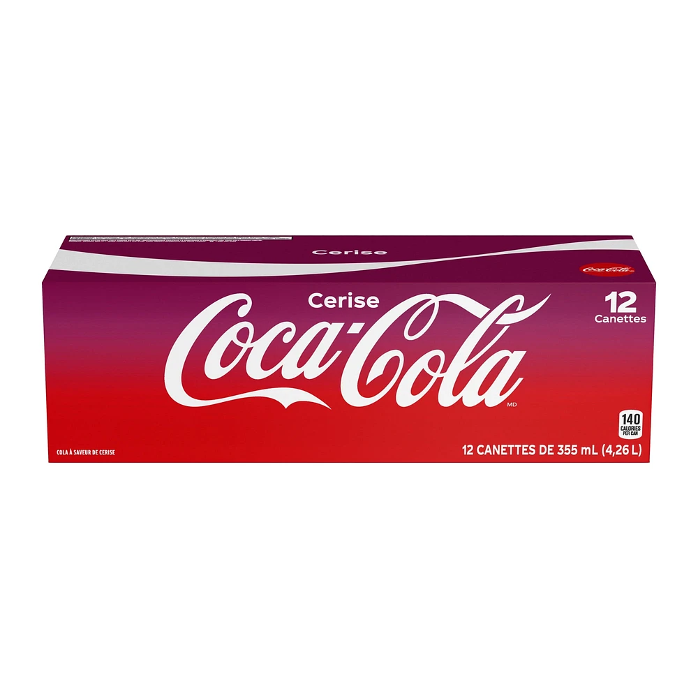 Coca-Cola Cherry Fridge Pack Cans, 355mL, 12 Pack, 355 mL