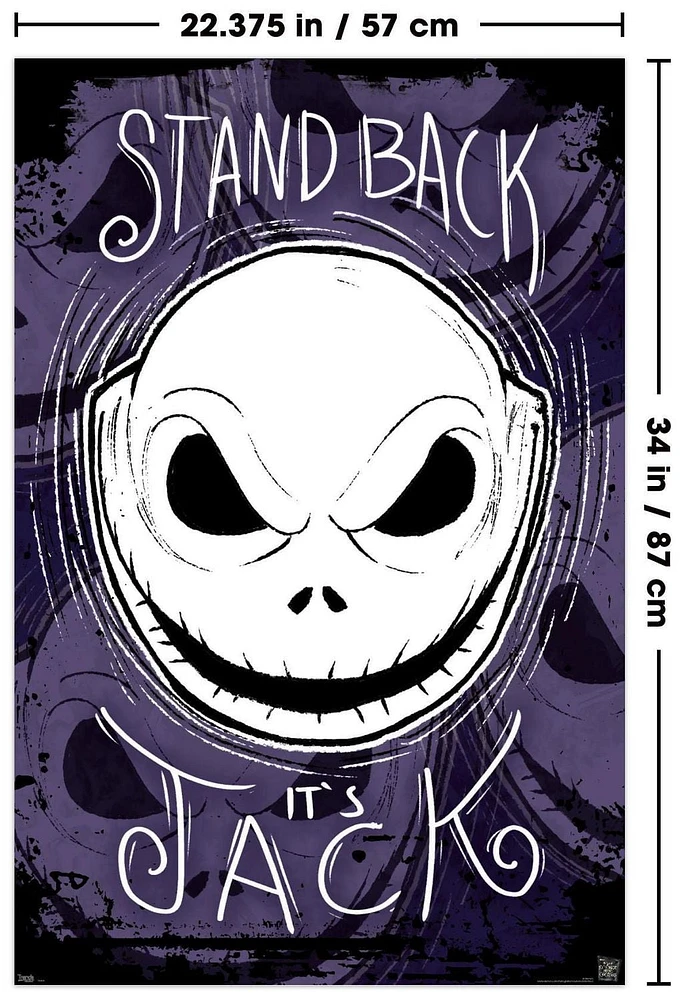 Disney Tim Burton's The Nightmare Before Christmas - Stand Back Wall Poster, 22.375" x 34"