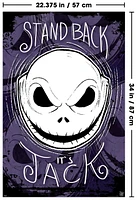 Disney Tim Burton's The Nightmare Before Christmas - Stand Back Wall Poster, 22.375" x 34"