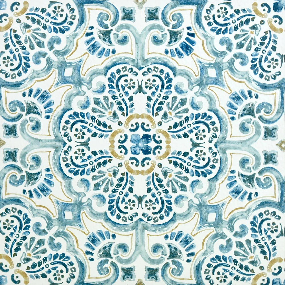FloorPops Fontaine Peel and Stick Floor Tiles Set of 20
