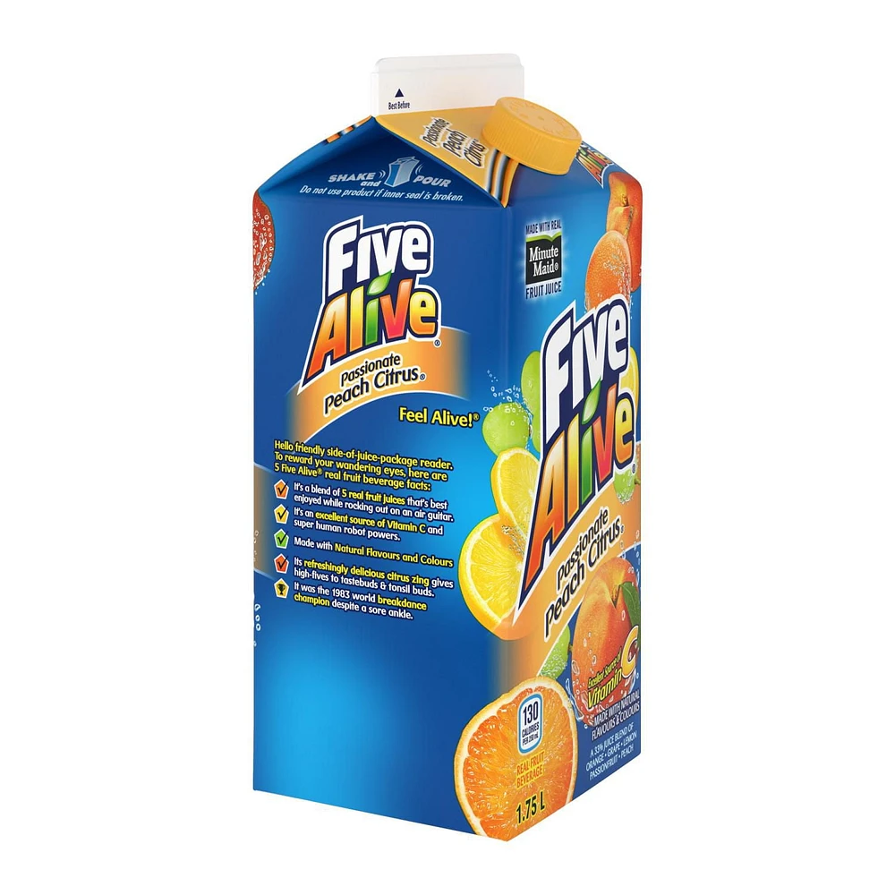 Five Alive  Passionate Peach Citrus 1.75L