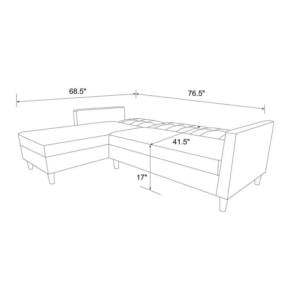 Hartford Storage Sectional Futon