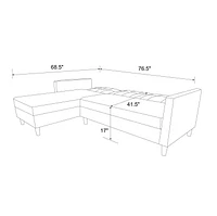 Hartford Storage Sectional Futon
