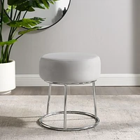 Tabouret d'appoint de coiffeuse Brockton, gris