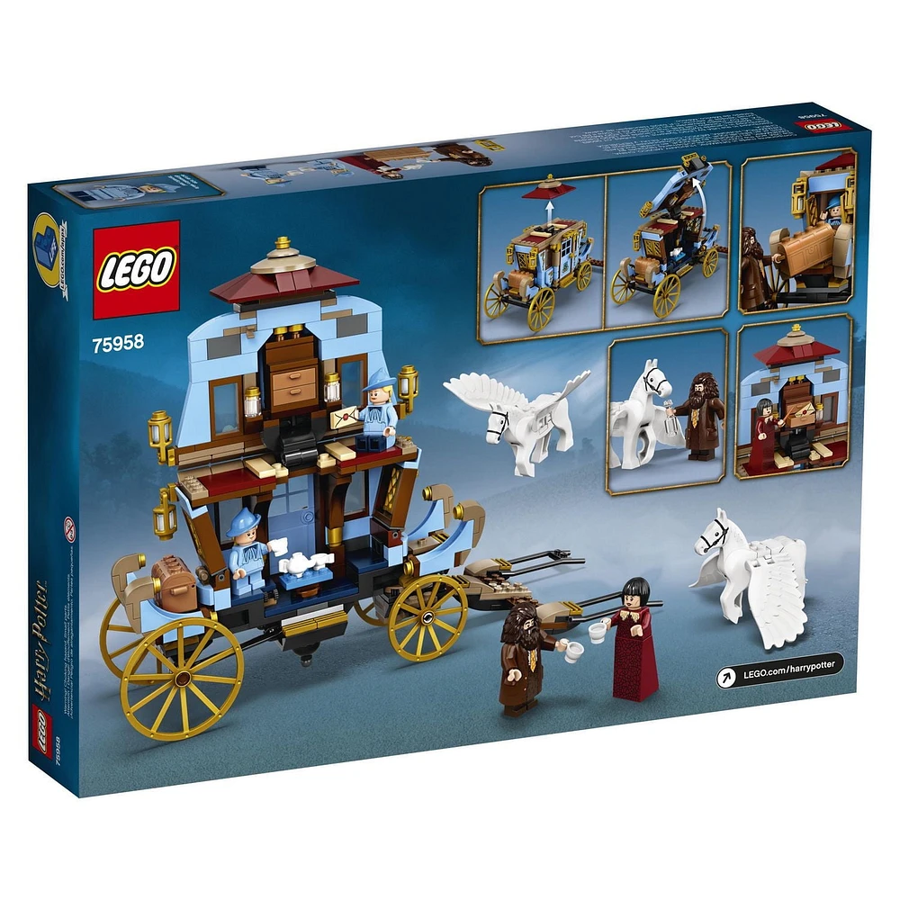 LEGO Harry Potter and the Goblet of Fire Beauxbatons’ Carriage: Arrival at Hogwarts 75958 Toy Building Kit (430 Piece), Includes 4 minifigures