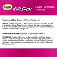 Caltrate Soft Chews Chocolate Vitamin D 60's, 60 Count