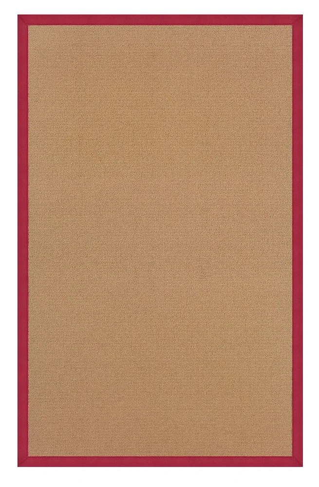 Tapis Athena liège et rouge de 8 pi x 10 pi 1 po
