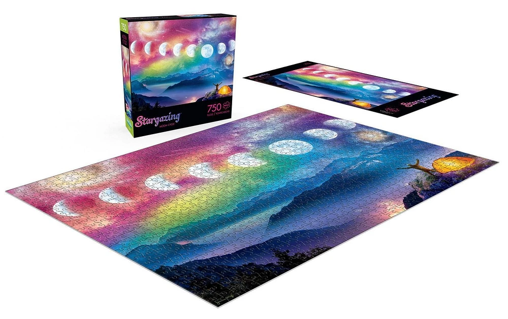 Buffalo Games - Le puzzle Star Gazing - Moon Cycle - en 750 pièces