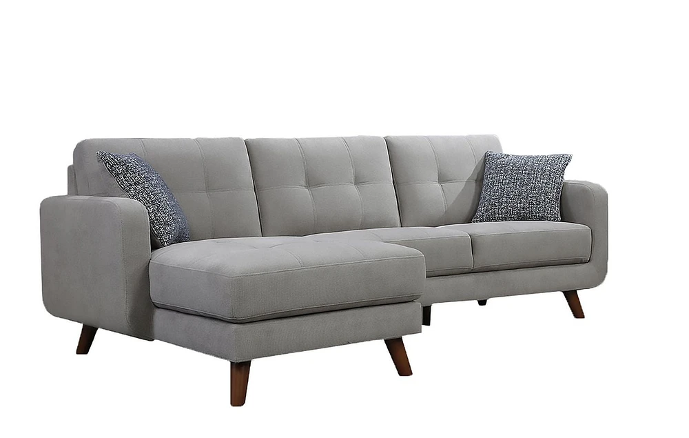 Topline Home Furnishings Sectionnel à 2 pièces avec chaise gauche