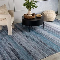Rug Branch Emir Collection Tapis abstrait hydrofuge moderne