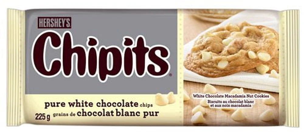 HERSHEY'S CHIPITS Chocolate Chips, Pure White Chocolate