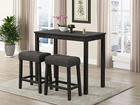 Ensemble pub Liam, 3 pieces, gris