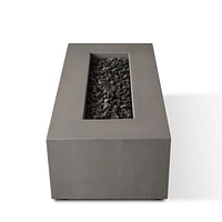 Real Flame Estes 60" Rectangle Propane Fire Pit With Hidden Tank in Flint by Jensen Co.