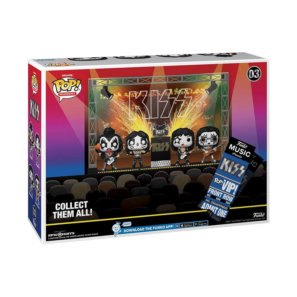 Funko Pop! Moment Deluxe: Kiss’ Alive II Tour in 1978 Vinyl Figures (2022 Limited Edition Walmart Exclusive)