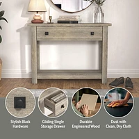 Hillsdale Coover Table console en bois avec 1 tiroir