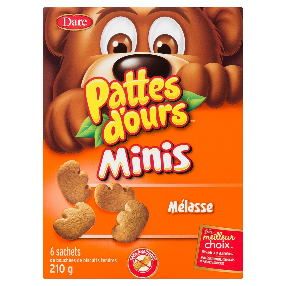 Bear Paws Minis Original Cookies, Dare, Pack of 6, 210 g