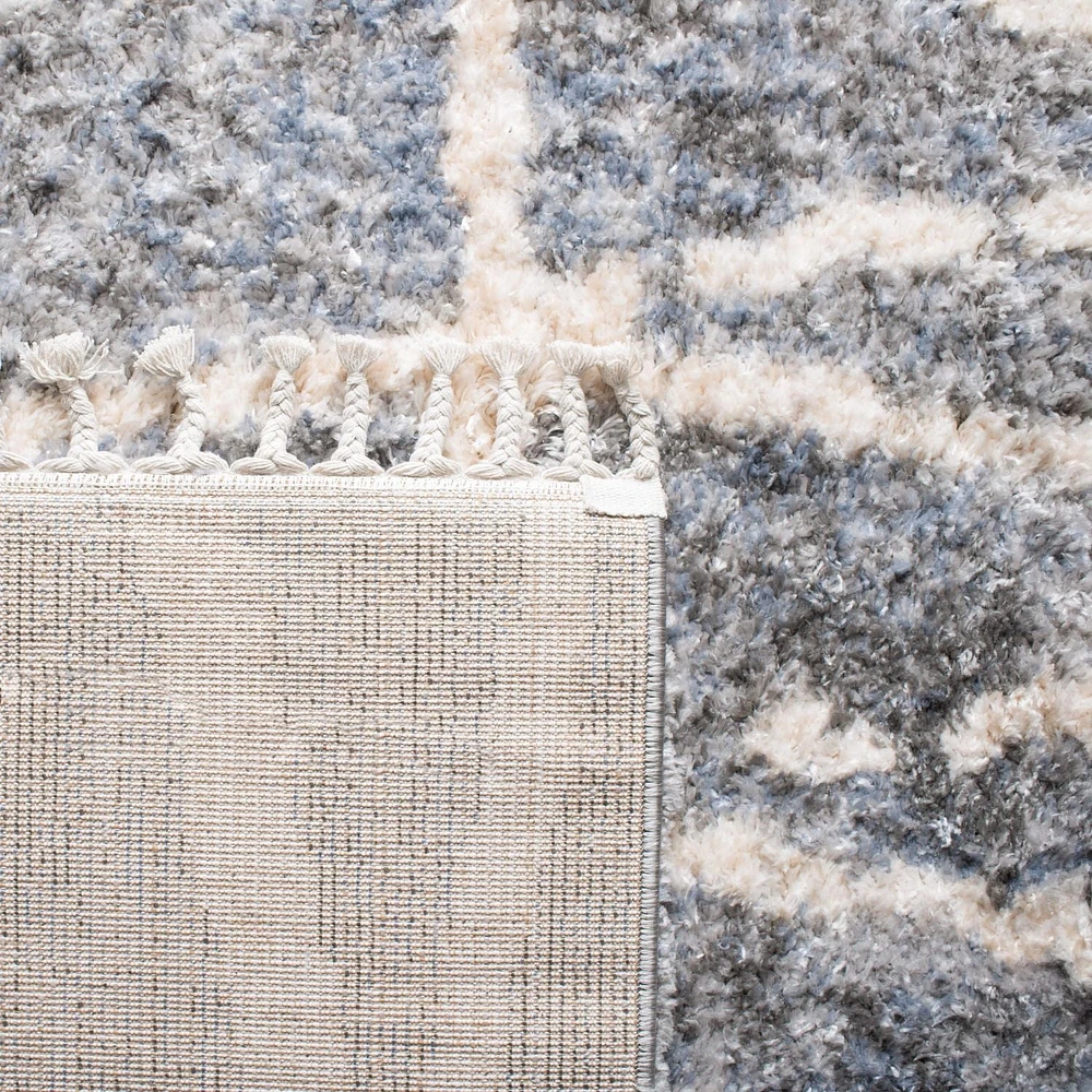 SAFAVIEH Berber Fringe Olga Geometric Shag Area Rug