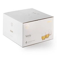 Spirits Stemless Crystal Wine Glasses - 19 oz - Set of 4