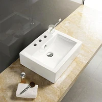 American Imaginations AI- pouces W Au-dessus de contre le navire blanc pour 3H8-in. Centre de forage