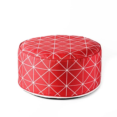 Repose-pieds gonflable - geo rouge