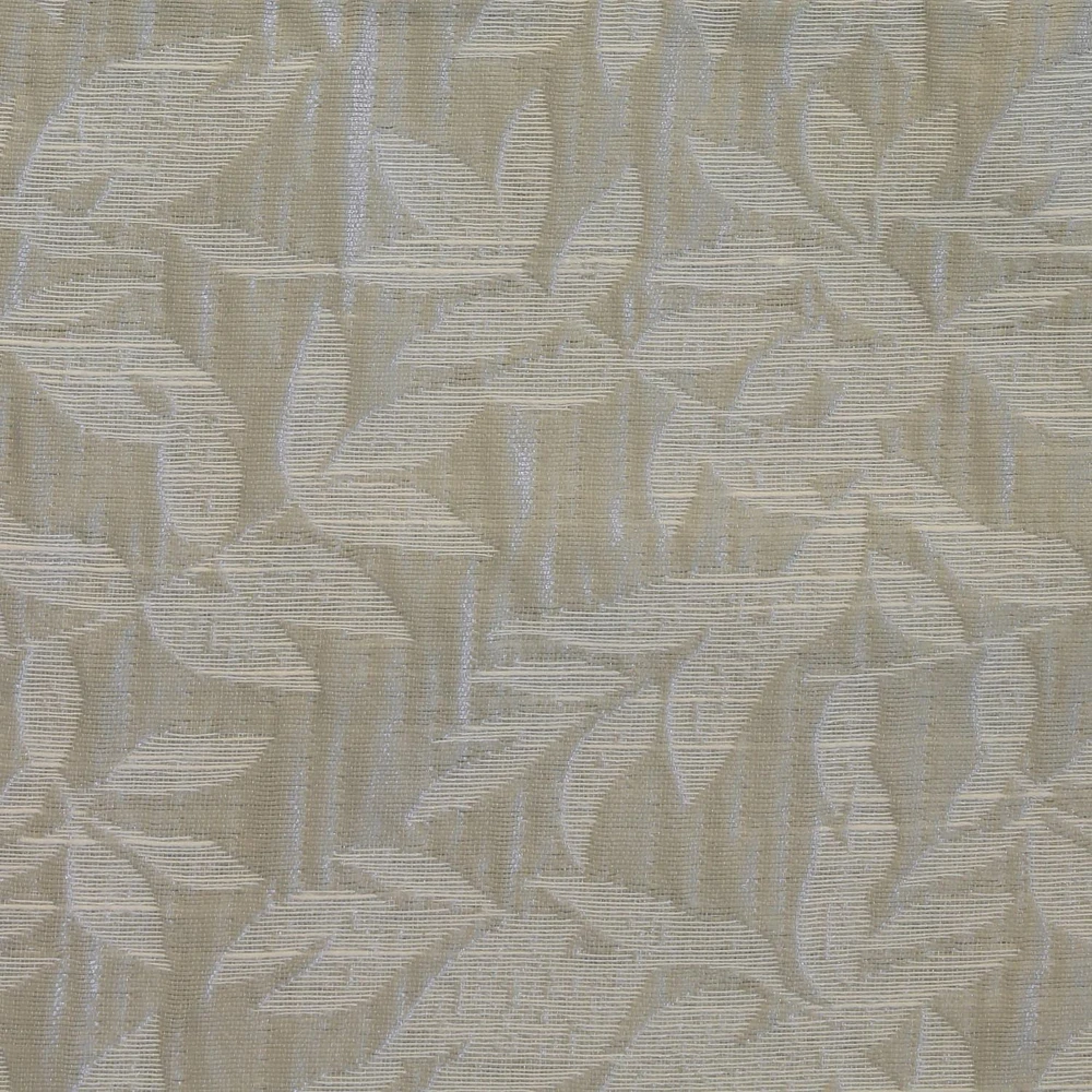 Loft Living Meera, filtrant la lumière panneau de rideau à œillets texturé à motif feuilles 52" x 95", argent