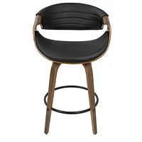 Tabouret de comptoir moderne milieu-du-siècle Symphony, de LumiSource
