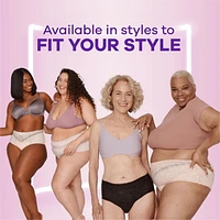 Culottes pour peau sensible Always Discreet, absorption maximale, quatre fois la protection de la peau, testées sous contrôle dermatologique, taille G, sans parfum, 24culottes 24CT
