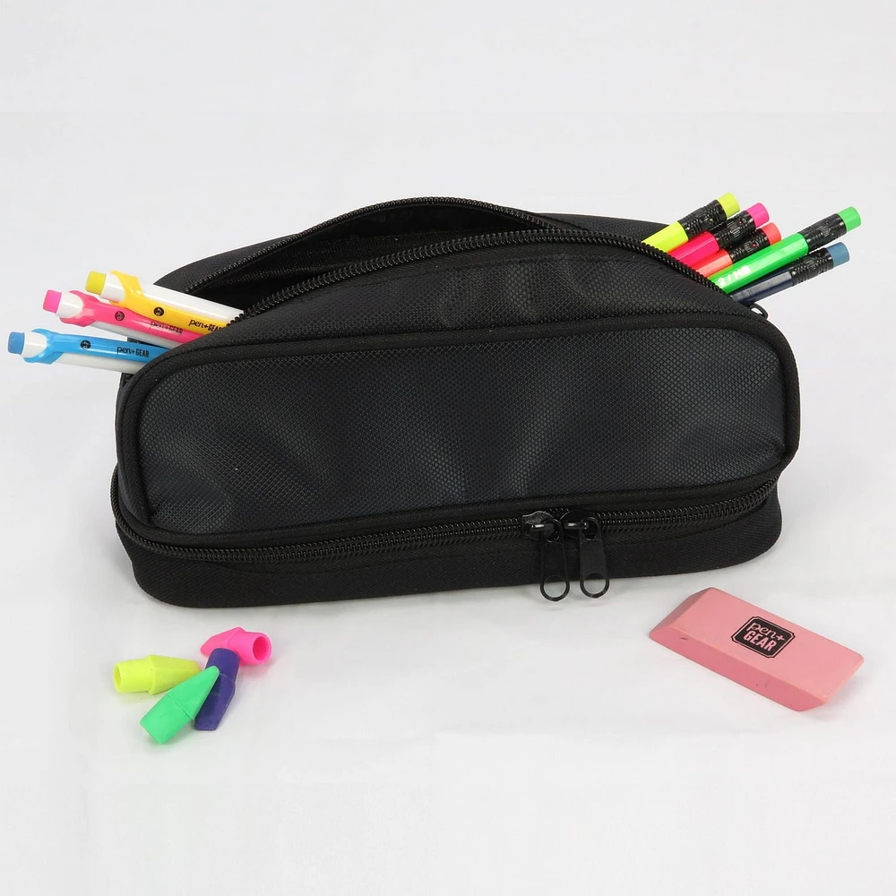 Pen+Gear 2 Compartments Pencil Pouch