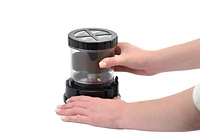 TRU Rapid Cold Brew Coffee Maker, Stylish Black with wood-grain