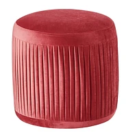 Glaçure canadienne pouf bleu