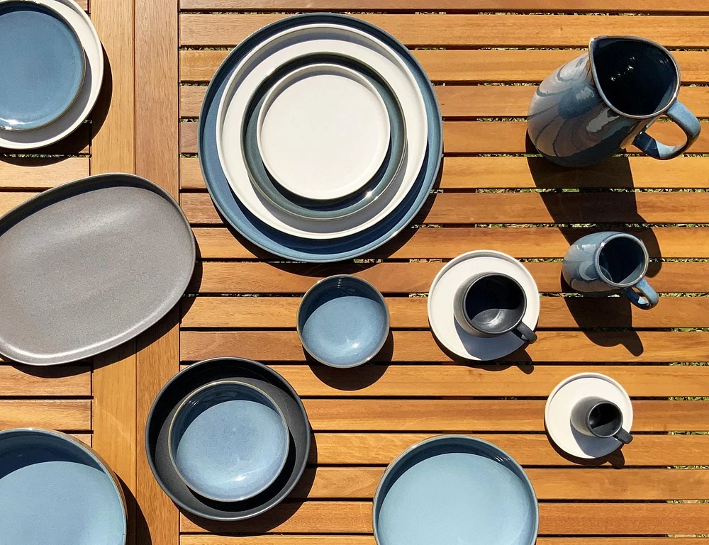 Mesa Ceramics Uno Bol à trempette en grès 12 cm Ensemble de 4