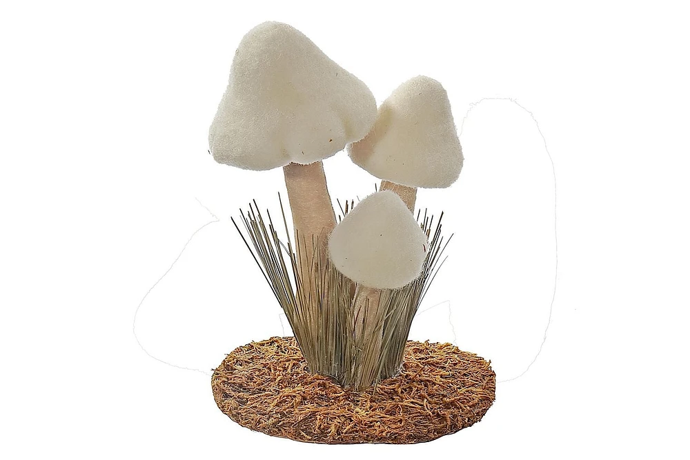 Décor Triple Champignon Blanc