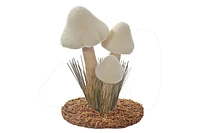 Décor Triple Champignon Blanc