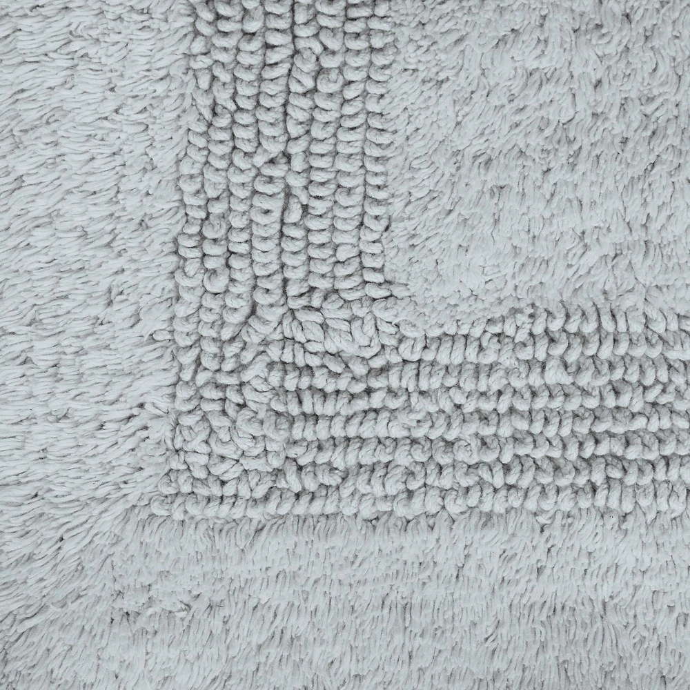 Tapis de bain en coton réversible doux et absorbant Fabstyles Basix